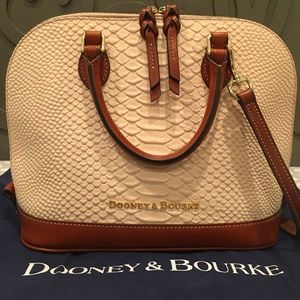 Pink Dooney & Bourke Caldwell Zip Zip Satchel